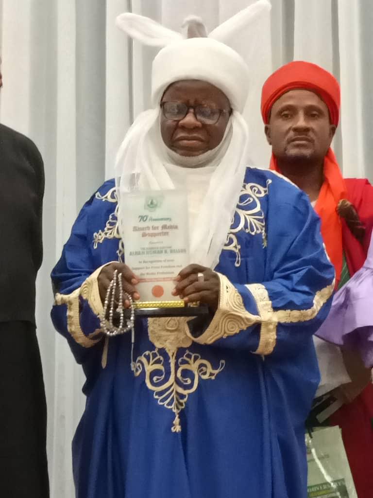 KANWAN KATSINA: NUJ Honours Monarch, As AANI Felicitates National Media Award